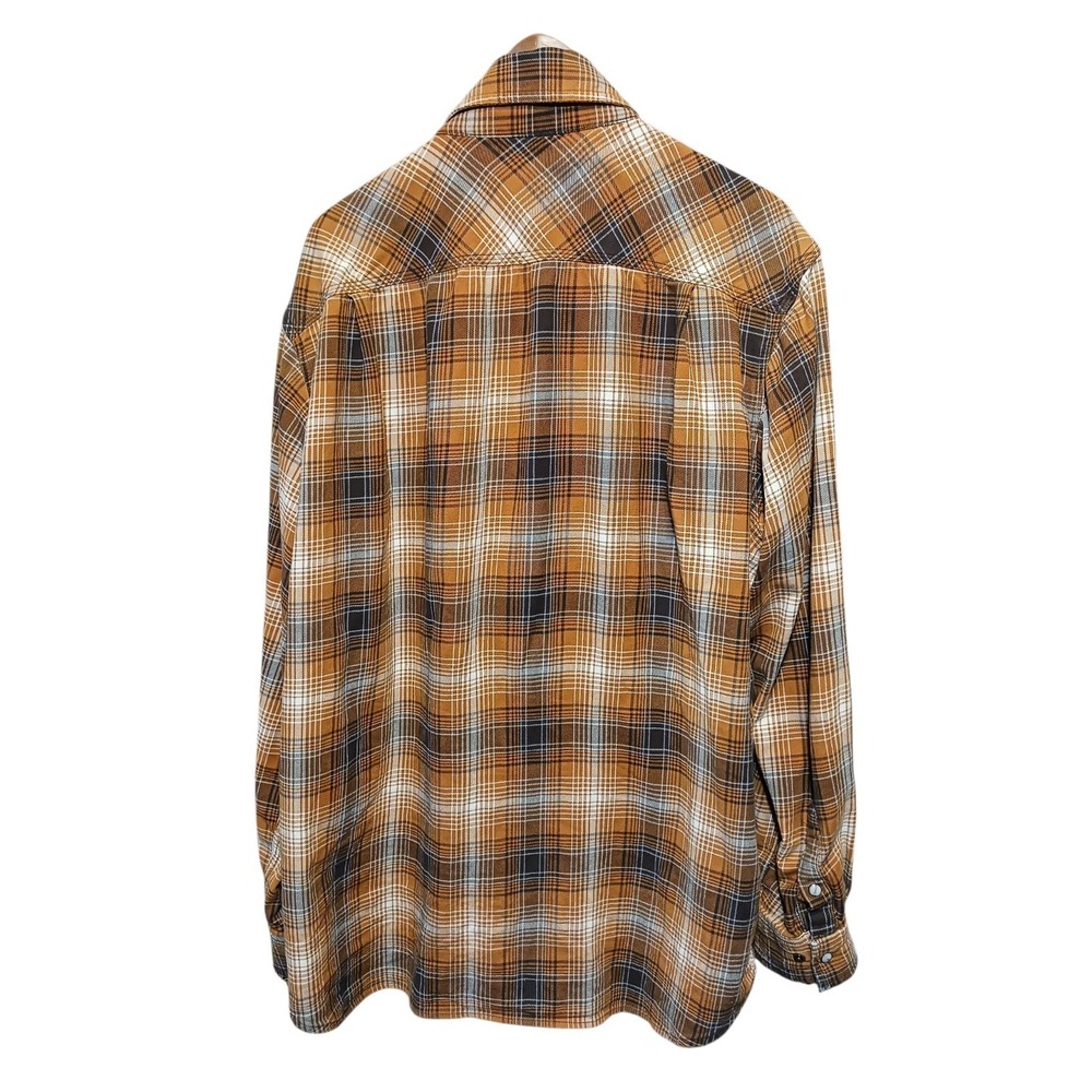 Carhartt Relaxed Fit Long Sleeve Button Shirt Multicolor Pearl Snap Plaid - Picture 2 of 6